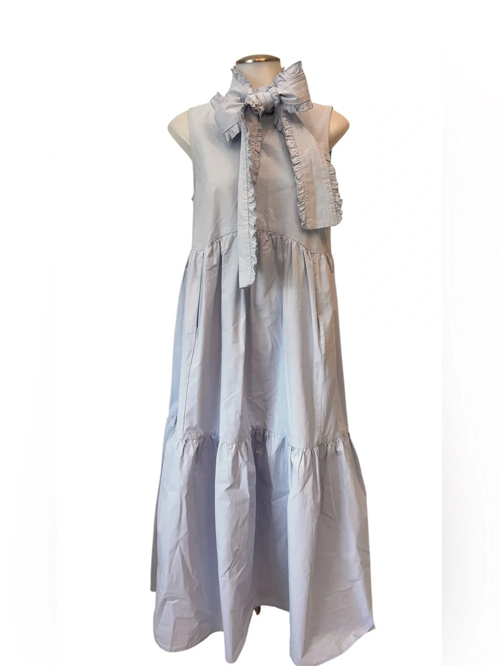 Sister Jane Baby Blue Skye Bow Midi Dress - Picture 2 of 11